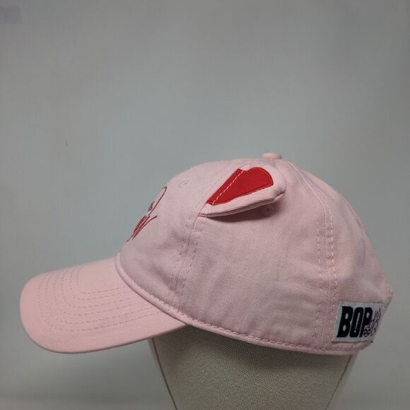 Harley Quinn Cat Ears Slideback Hat Pink OSFM Embroidered Birds Of Prey - Picture 4 of 9